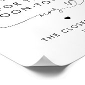 Hart Script Hoeveel Kisses Vrijgezellenfeest teken Poster (Hoek)