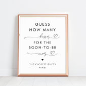 Hart Script Hoeveel Kisses Vrijgezellenfeest teken Poster