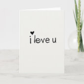 Hart Script Liefde Kaart (Voorkant)