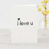Hart Script Liefde Kaart (Gele Bloem)