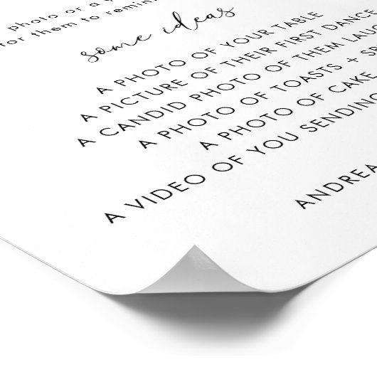 Hart script opblazen hun telefoons bruiloft teken poster (Hoek)