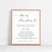 Hart script opblazen hun telefoons bruiloft teken poster