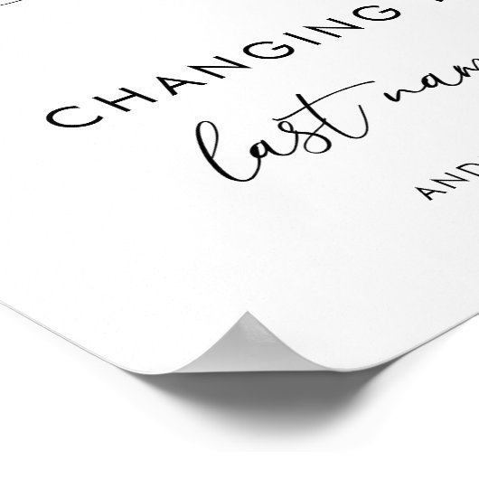 Hart Script Pop de Champagne Vrijgezellenfeest Tek Poster (Hoek)