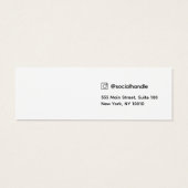 Hart Script Stud Oorbel Sieraden Display Kaart (Achterkant)