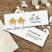 Hart Script Stud Oorbel Sieraden Display Kaart