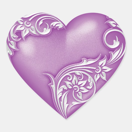 Hart Scroll Phlox w Wit Sticker (Voorkant)