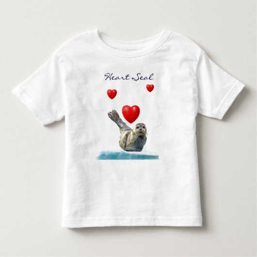 HART SEAL PUP Valentijnse Shirt van Animal-Lover K (Voorkant)