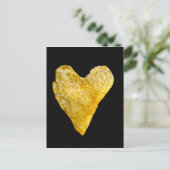 Hart Shaped Potato Chip Briefkaart (Staand voorkant)