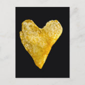 Hart Shaped Potato Chip Briefkaart (Voorkant)