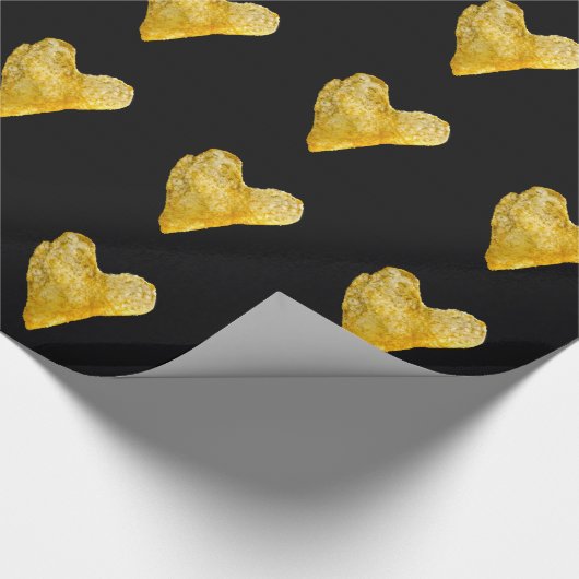 Hart Shaped Potato Chip Cadeaupapier (Hoek)