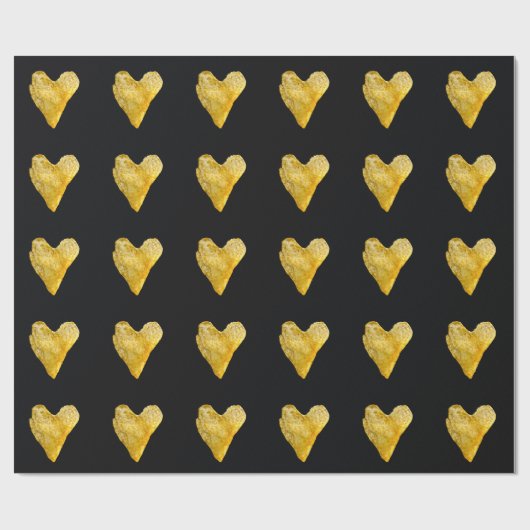 Hart Shaped Potato Chip Cadeaupapier (Vlak)