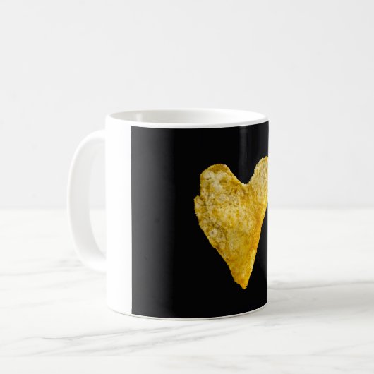 Hart Shaped Potato Chip Koffiemok (Voorkant links)