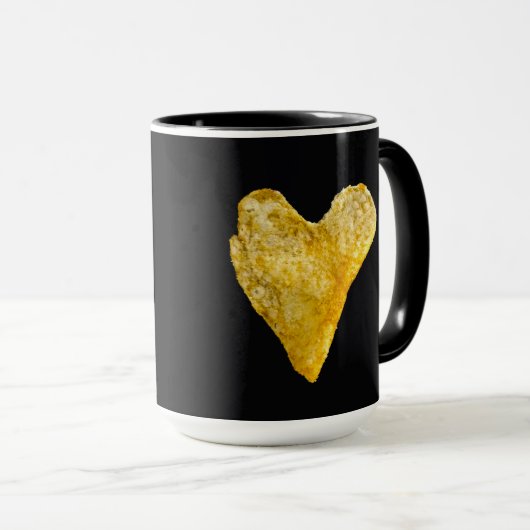 Hart Shaped Potato Chip Mok (Voorkant rechts)