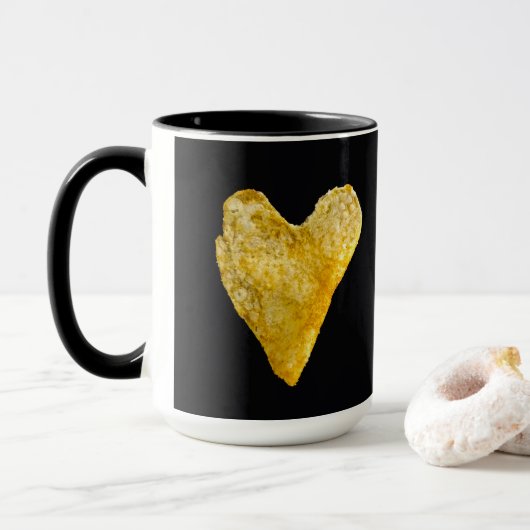 Hart Shaped Potato Chip Mok (Met donut)