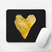 Hart Shaped Potato Chip Muismat (Met muis)