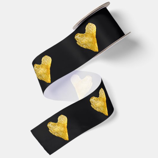 Hart Shaped Potato Chip Satijnen Lint (Achterkant)