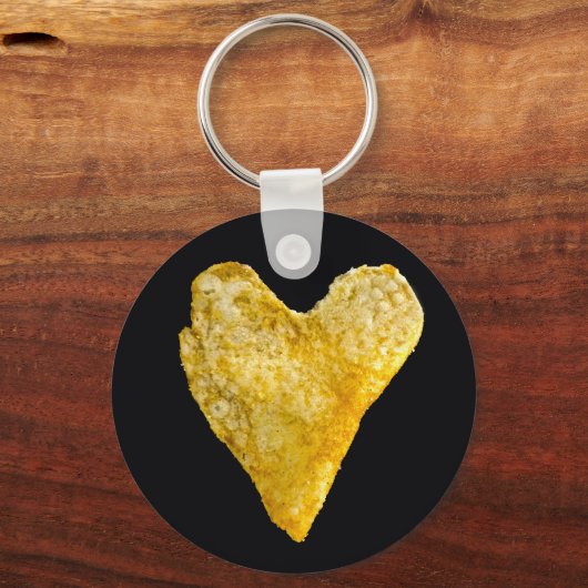 Hart Shaped Potato Chip Sleutelhanger (Voorkant)