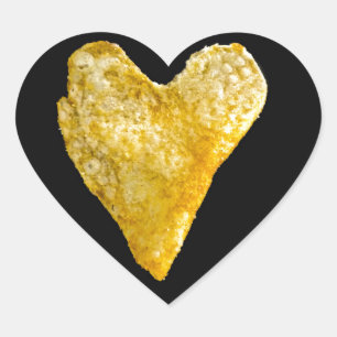 Hart Shaped Potato Chip Sticker