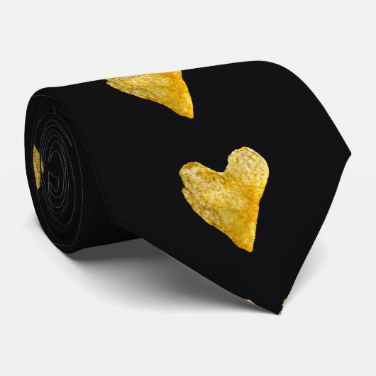 Hart Shaped Potato Chip Stropdas (Opgerold)