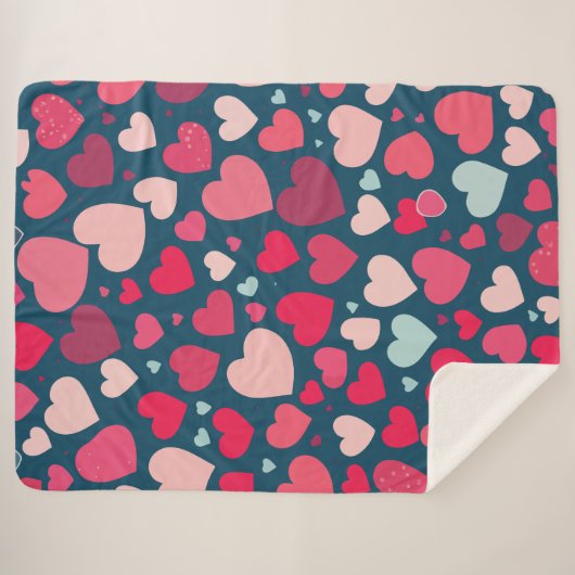 hart sherpa deken (Voorkant (horizontaal))