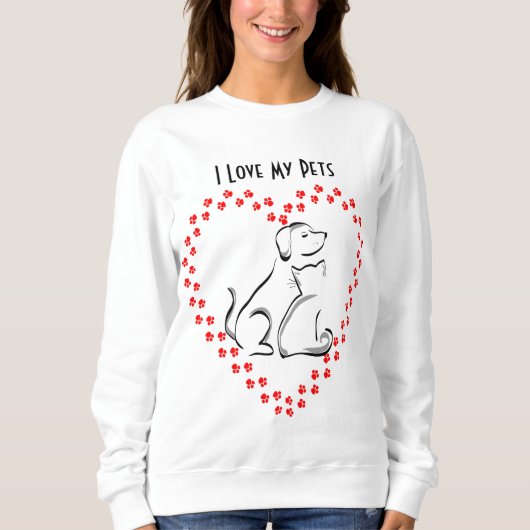 Hart Shirt voor honden en katten (Voorkant)