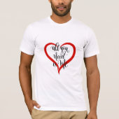 Hart Shirt voor mannen (Voorkant)