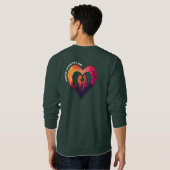 Hart Silhouet "Thuis Is Jij" Valentijnsdag Trui (Achterkant volledig)