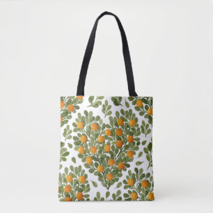 Hart Sinaasappels: Groene takken liefde. Tote Bag