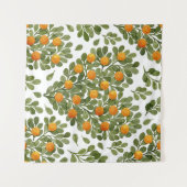 Hart Sinaasappels: Groene takken liefde. Wandkleed (Voorkant (horizontaal))