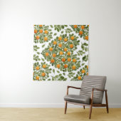 Hart Sinaasappels: Groene takken liefde. Wandkleed (In Situ (horizontaal))