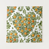 Hart Sinaasappels: Groene takken liefde. Wandkleed (Voorkant)