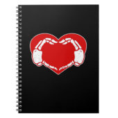 Hart Skelet Handen Gotische Valentijn Rood Classic Notitieboek (Voorkant)