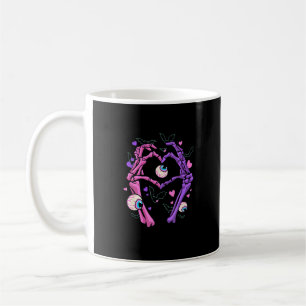 Hart Skelet Handen - Halloween Pastel Gothic Eyeba Koffiemok