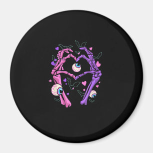 Hart Skelet Handen - Halloween Pastel Gothic Eyeba Magneet