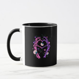 Hart Skelet Handen - Halloween Pastel Gothic Eyeba Mok