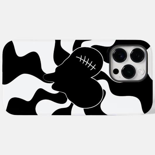 Hart smelten in zwart en wit Case-Mate iPhone case (Achterkant (horizontaal))