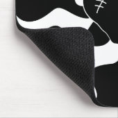 Hart smelten in zwart en wit muismat (Hoek)