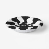 Hart smelten in zwart en wit papieren kommen (Gebogen)