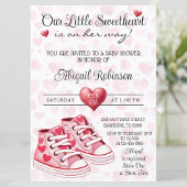 Hart Sneakers Sweetheart Valentijn Baby shower Kaart
