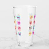 Hart Snoep Valentijnsdag Pint Glas (Links)