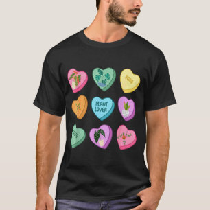 Hart snoep valentijnsdag plant tuinman tuiniers t-shirt