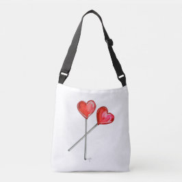 Hart snoepjes crossbody tas