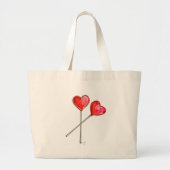 Hart snoepjes grote tote bag (Voorkant)