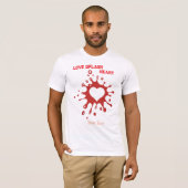 Hart Spatart – Creatieve Liefdesuiting Design T-shirt (Voorkant volledig)
