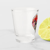 Hart speelkaartvorm * Gokkers genot Shot Glas (Links)