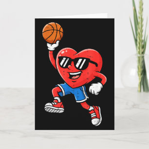 Hart speelt basketbal Valentijnsdag voor tienerjon Kaart