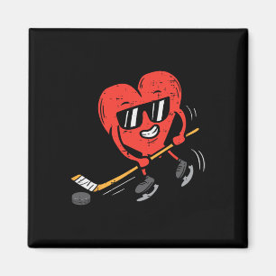 Hart spelen Ice Hockey Valentijnsdag Love Sport Magneet