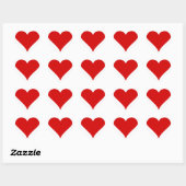 Hart Spelen Kaart Vorm Valentijnsdag Sticker (Vel)