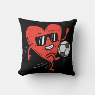 Hart spelen Voetbal Valentijnsdag Football Meisjes Kussen