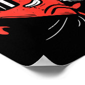 Hart spelen Voetbal Valentijnsdag Football Meisjes Poster (Hoek)